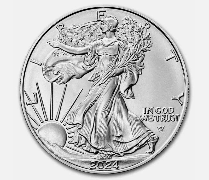 Monster Box of 500 - 2024 Silver American Eagle 1 Oz (25 Roll, Tube)